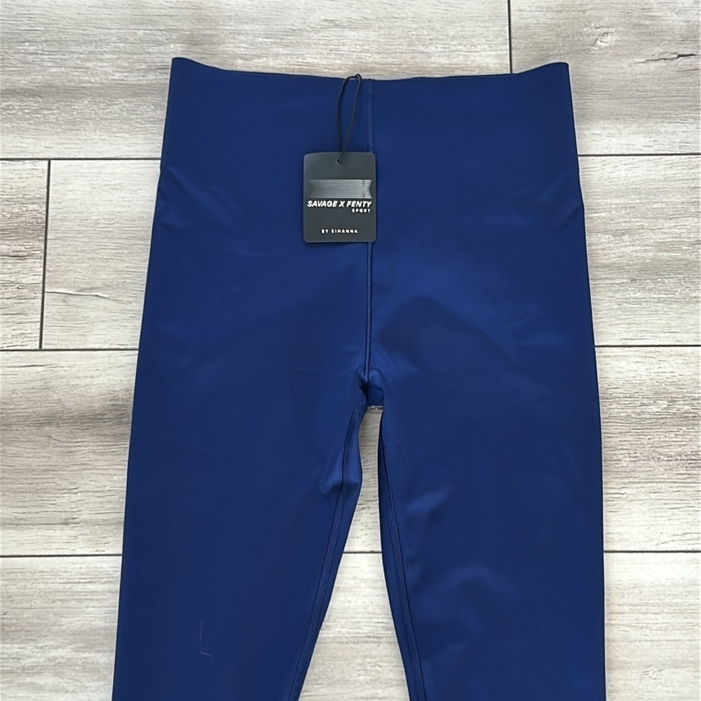 Savage X Fenty blue leggings size medium NWT - Picture 3 of 11